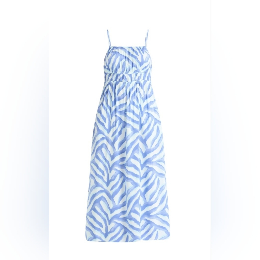 Time and Tru Women's and Women's  Smocked Waist Maxi Dress Size M